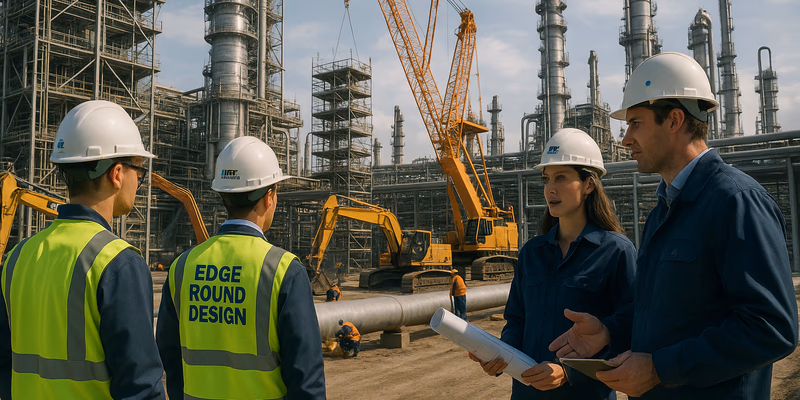 Imagine fundal pentru Antrepriză Generală Edge Round Design