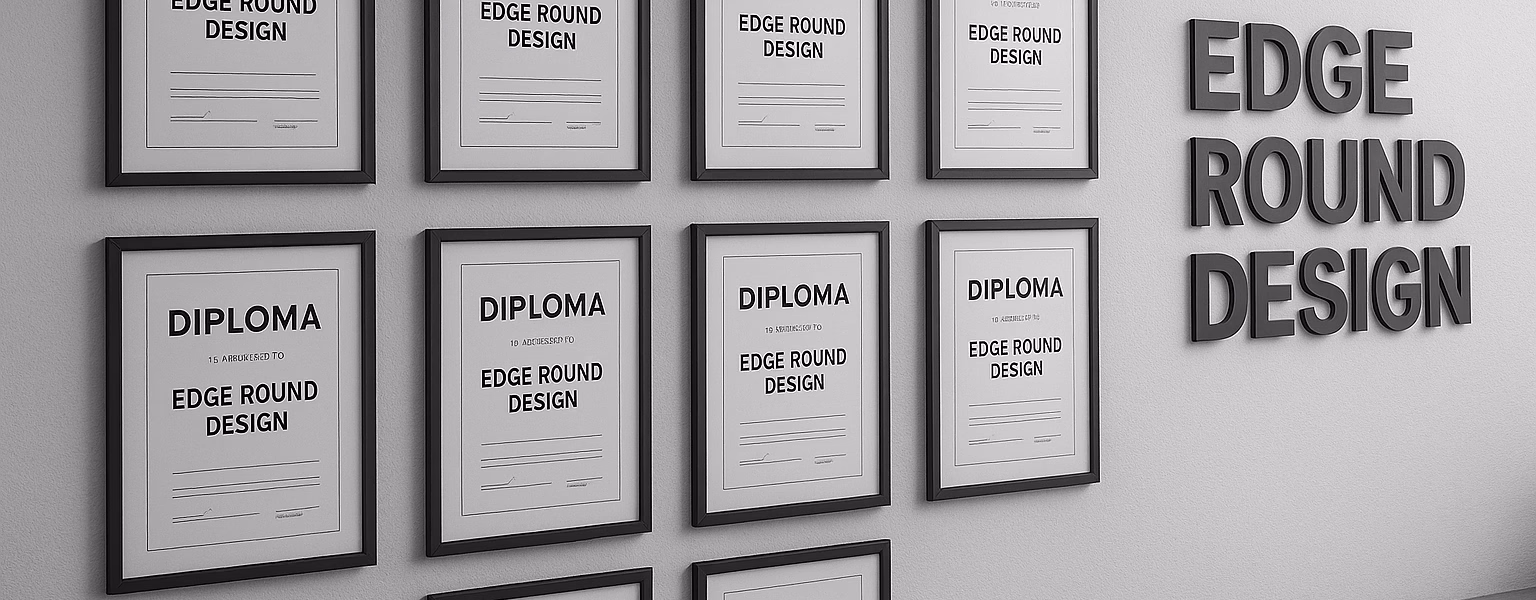 Social Media Marketing Edge Round Design - Comunicare digitală și promovare online