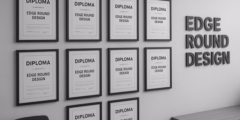 Social Media Marketing Edge Round Design - Comunicare digitală și promovare online